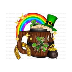 st. patrick's day barrel beer png sublimation design download, st. patricks day png, barrel beer png, sublimate designs download