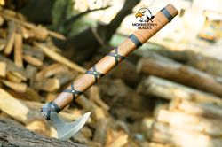 Custom Handmade Hand Forged Ragnar Lothbrok Viking Axe Battle Hatchet  Bearded Ax