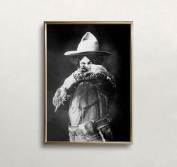 cowgirl wall art, black and white art, vintage wall art, wild west photo, cowgirl with rifle print, digital download, pr