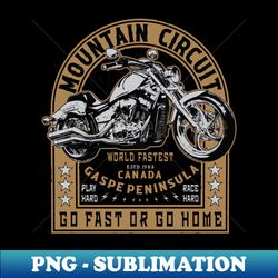 retro gaspe peninsula mountain circuit - high-resolution png sublimation file - instantly transform your sublimation projects