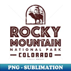 rocky mountain national park - deer brown - trendy sublimation digital download - revolutionize your designs