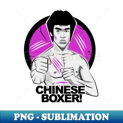 brucee lee chinese boxer - png transparent sublimation design - stunning sublimation graphics