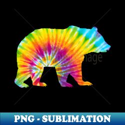 tie dye bear retro pattern - stylish sublimation digital download - spice up your sublimation projects