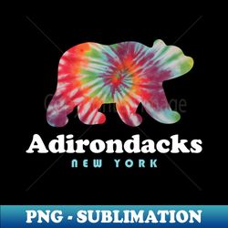 adirondacks tie dye bear mountains upstate - modern sublimation png file - revolutionize your designs