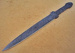 handmade damascus steel viking sword medieval sword leather