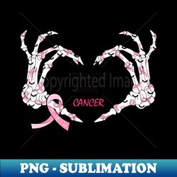 stronger than cancer halloween breast cancer - retro png sublimation digital download - perfect for personalization