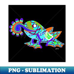 ecopop mister don frog in mexican totonac pattern - png transparent sublimation file - unleash your creativity