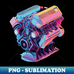 v8 engine - retro png sublimation digital download - unleash your inner rebellion