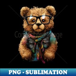 cool teddy bear - sublimation-ready png file - bold & eye-catching