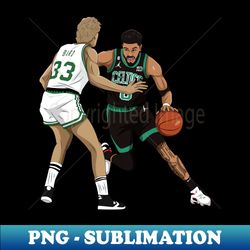 Jayson Tatum vs Larry Bird - PNG Transparent Sublimation File - Boost Your Success with this Inspirational PNG Download