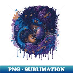 african american mother - png sublimation digital download - fashionable and fearless