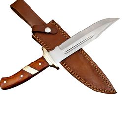 AH BLADS HANDMADE D2 BLADE HUNTING KNIFE BOWIE KNIFE CAMPING KNIFE/FULL TANG