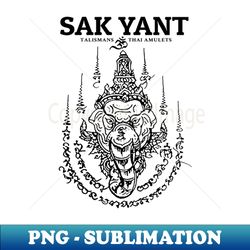 thai tattoo elephant - decorative sublimation png file - stunning sublimation graphics