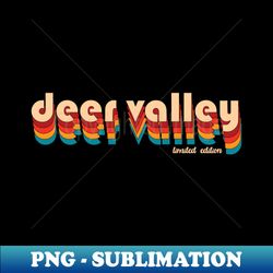 retro deer valley - png transparent sublimation design - stunning sublimation graphics