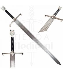 longclaw sword of jon snow damascus with leather sheath