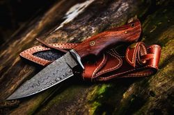 hunting viking knife custom handmade damascus steel personalized wedding anniversary groomsmen gifts for him gift for me