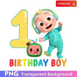 Cocomelon JJ Baby 1st Birthday PNG Clipart