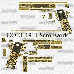 colt 1911 scrollwork c-001