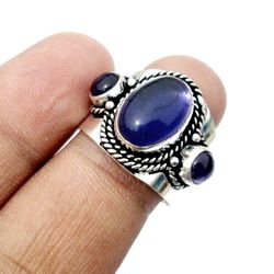 amethyst cab ethnic handmade adjustable ring jewelry india