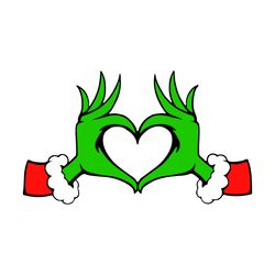 grinch heart hands - dr. seuss - christmas svg png - digital designs, stickers, custom cups, shirts, sublimation, cricut