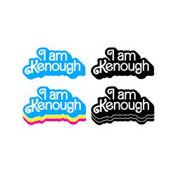 i am kenough ken is enough logo babe doll design bundle retro svg png clipart digital download sublimation cricut cut
