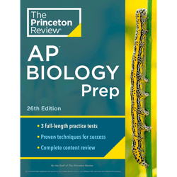 princeton review ap biology prep, 26th edition: 3 practice tests - complete content review - strategies & techniques