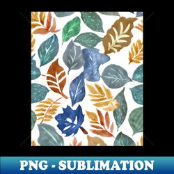 leaves pattern - modern sublimation png file - fashionable and fearless