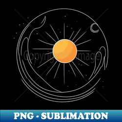 sun and moon - artistic sublimation digital file - spice up your sublimation projects