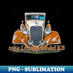 1934 lincoln model kb seven passenger limousine - exclusive png sublimation download - boost your success with this inspirational png download