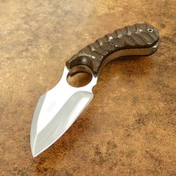 impact cutlery rare custom full tang skinning knife micarta