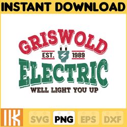 christmas vacation png, griswold est 1989 electric well light you up png, funny christmas, christmas movie png