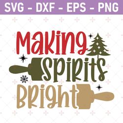 making spirite bright svg design, png design , christmas quote design svg