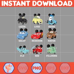 christmas cars png, cars png, lightning mcqueen png, christmas png, disney christmas, disney balloon png