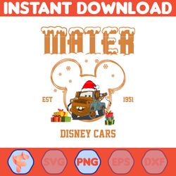 christmas cars png, mater est 1951 disney cars png, lightning mcqueen png, christmas png, disney balloon png