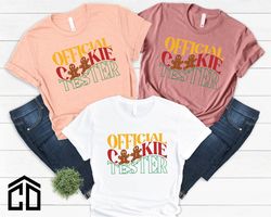 official cookie tester shirt, merry christmas shirt, christmas shirt, deer couple shirt, christmas vacation shirt, famil