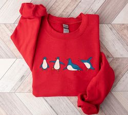 penguin sweatshirtcute penguin sweatshirt, cute christmas sweatshirt, christmas crewneck, christmas gifts for her, pengu