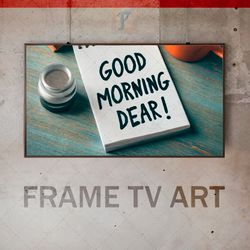 samsung frame tv art digital download, frame tv good morning, frame tv good morning wishes, sweet message to a family