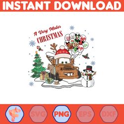 christmas cars png, a very mater christmas png, lightning mcqueen png, christmas png, disney balloon png