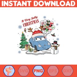 christmas cars png, a very sally christmas png, lightning mcqueen png, christmas png, disney balloon png