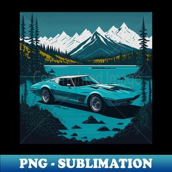 Corvette Stingray 1970 - Premium PNG Sublimation File - Instantly Transform Your Sublimation Projects
