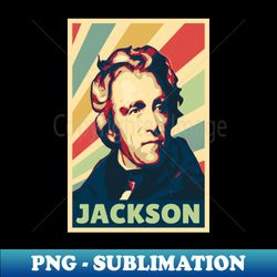 Andrew Jackson Vintage Colors - PNG Sublimation Digital Download - Revolutionize Your Designs
