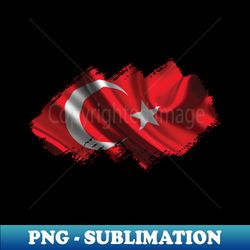 Turkish Flag - Aesthetic Sublimation Digital File - Unlock Vibrant Sublimation Designs