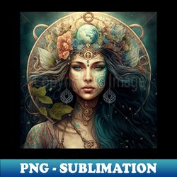 Capricorn Earth Sign Zodiac Goddess - Retro PNG Sublimation Digital Download - Unleash Your Inner Rebellion