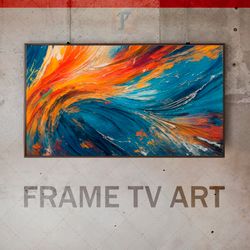 samsung frame tv art digital download, frame tv art abstraction, frame tv art modern, frame tv art painting, expressive