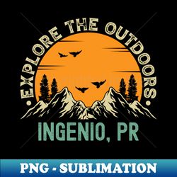 ingenio puerto rico - explore the outdoors - ingenio pr vintage sunset - png transparent sublimation design - perfect for creative projects