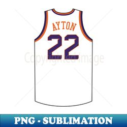 deandre ayton phoenix jersey qiangy - high-resolution png sublimation file - add a festive touch to every day