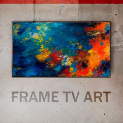 samsung frame tv art digital download, frame tv art abstraction, frame tv art modern, frame tv art painting, expressive