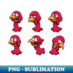 turkey faces - sublimation-ready png file - stunning sublimation graphics