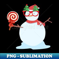 Sweetie Snowman - Modern Sublimation PNG File - Revolutionize Your Designs