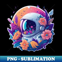astronaut flower galaxy floral - professional sublimation digital download - unleash your inner rebellion